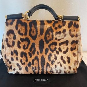 Dolce & Gabbana Real Calf hair Leopard Bag - Rare